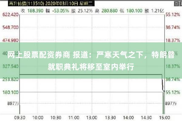 网上股票配资券商 报道：严寒天气之下，特朗普就职典礼将移至室内举行